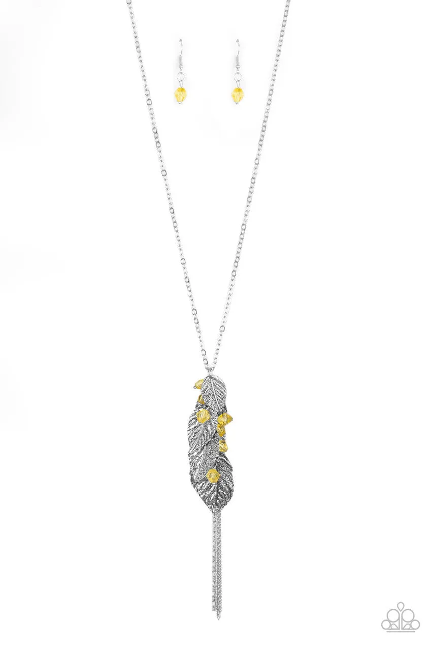 I Be-LEAF Yellow Paparazzi Necklace