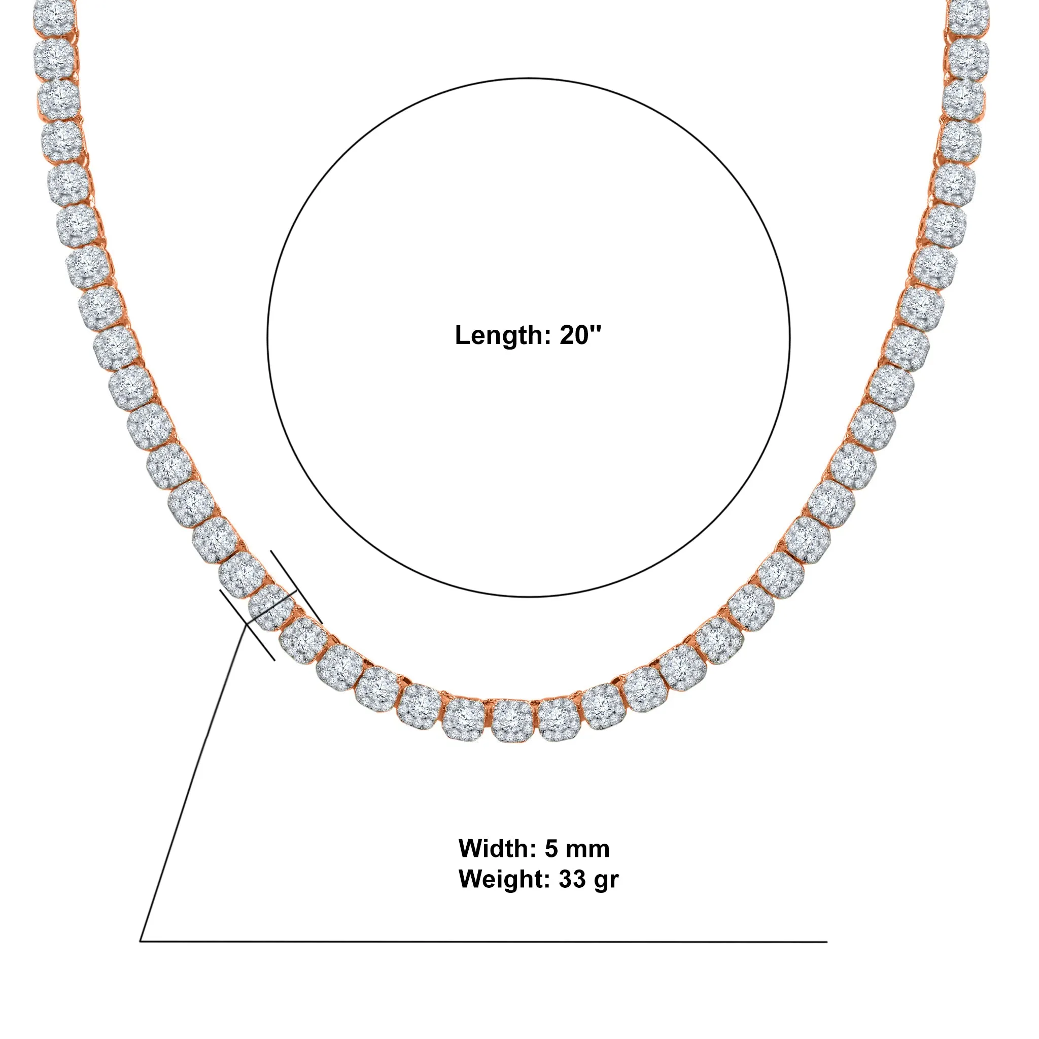 ICECUBE 5MM Square Tennis Chain  |  961685
