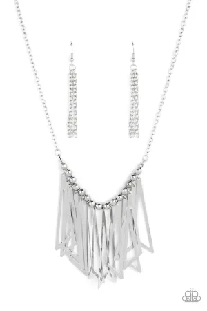 Industrial Jungle Silver Paparazzi Necklace