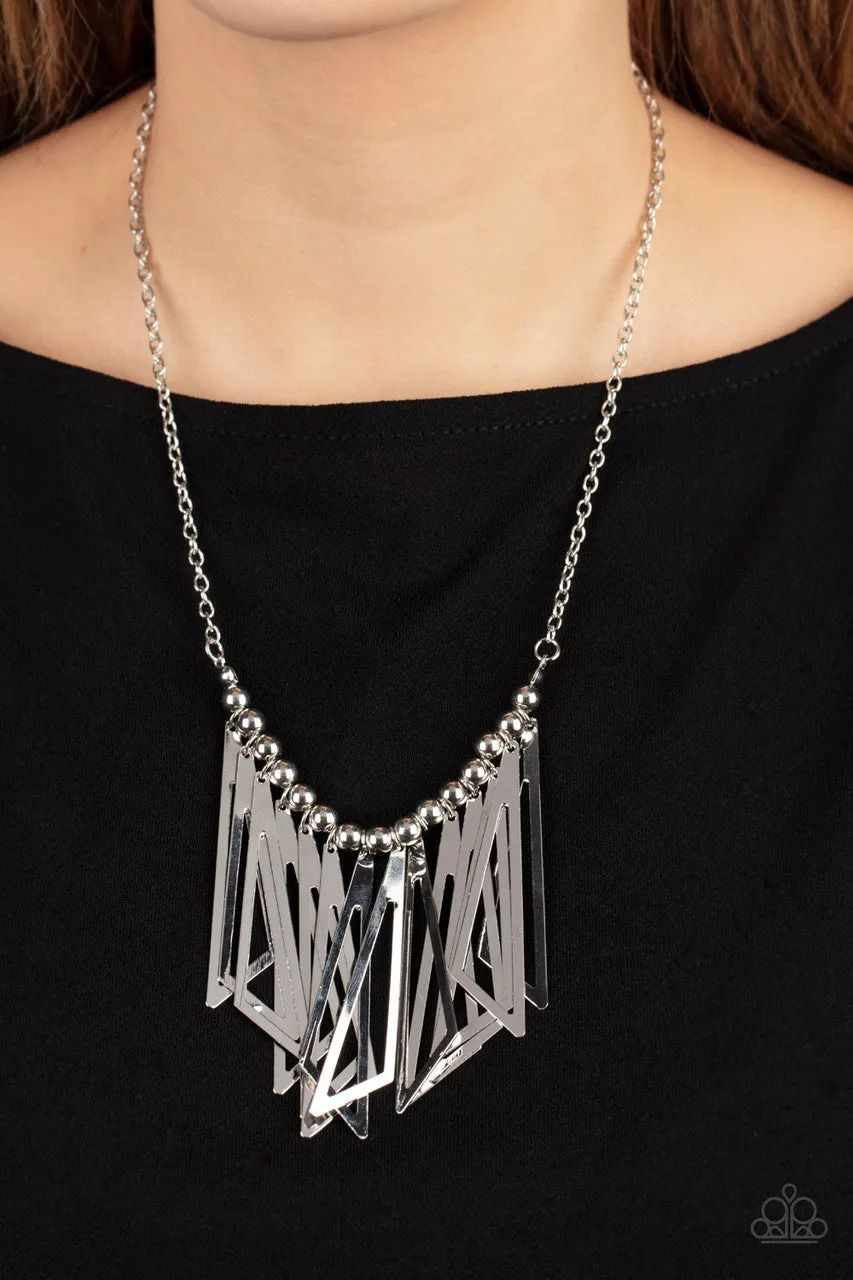 Industrial Jungle Silver Paparazzi Necklace