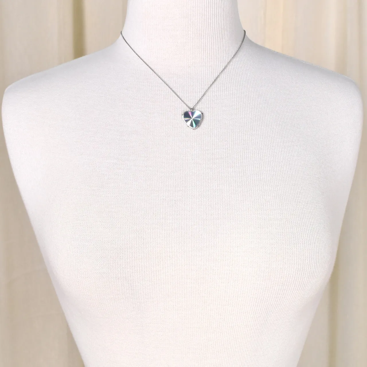 Iridescent Heart Necklace Set