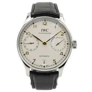 IWC Portugieser Automatic IW500704 7-Day Power Reserve B&P 2021 Stainless Steel