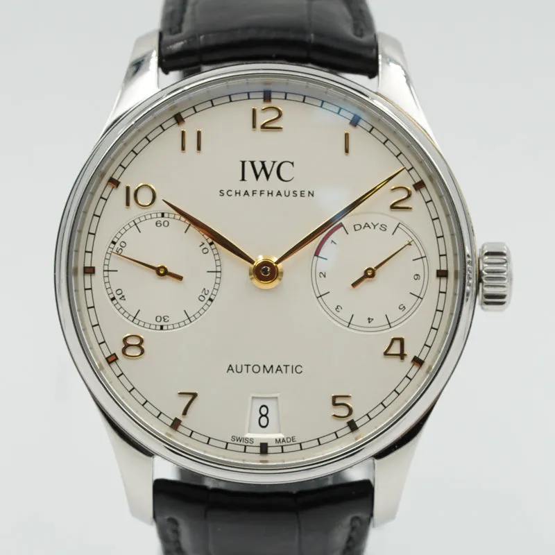 IWC Portugieser Automatic IW500704 7-Day Power Reserve B&P 2021 Stainless Steel