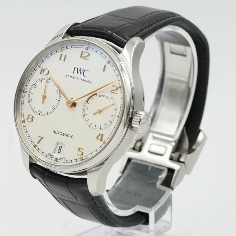 IWC Portugieser Automatic IW500704 7-Day Power Reserve B&P 2021 Stainless Steel
