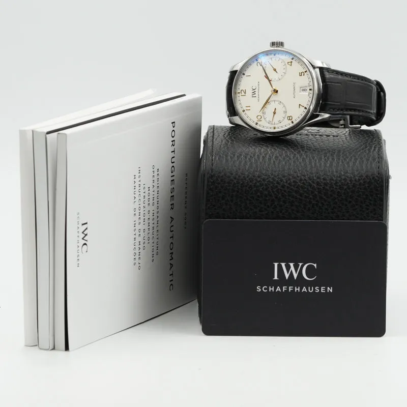 IWC Portugieser Automatic IW500704 7-Day Power Reserve B&P 2021 Stainless Steel