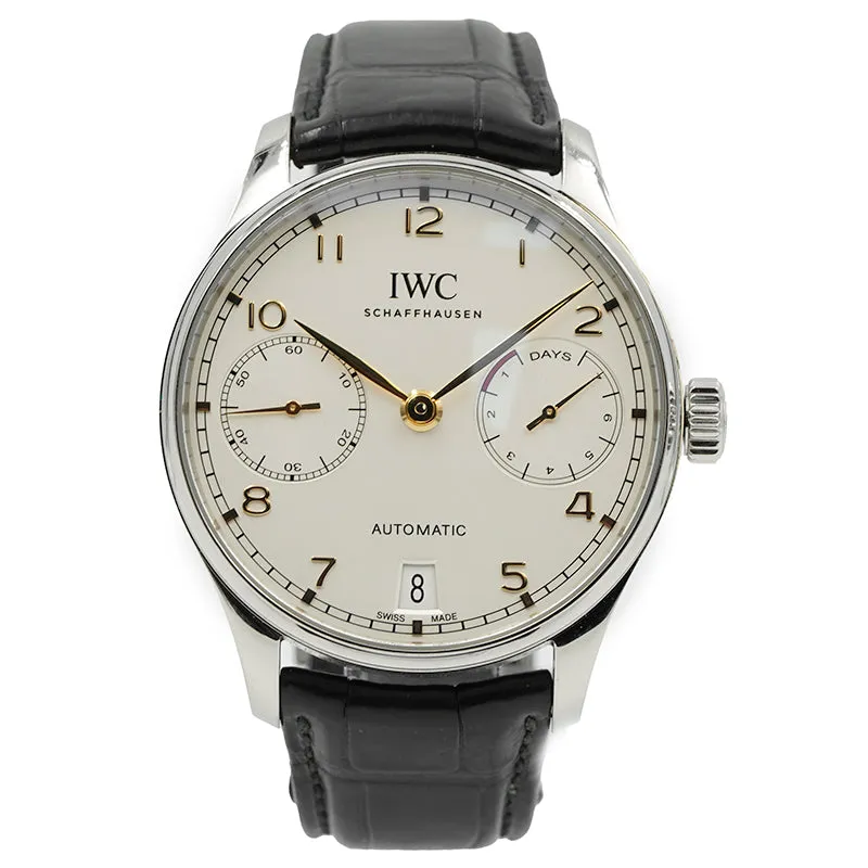 IWC Portugieser Automatic IW500704 7-Day Power Reserve B&P 2021 Stainless Steel