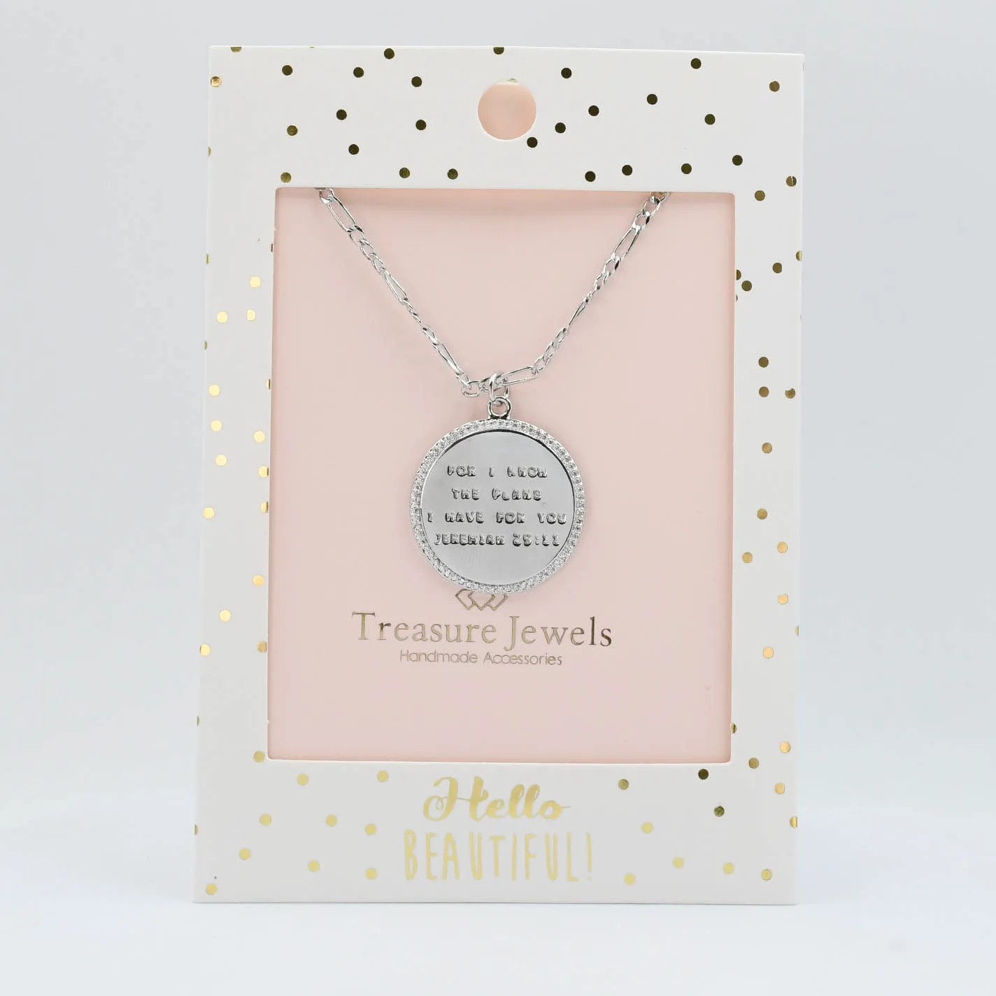 Jeremiah 29:11 Silver Necklace