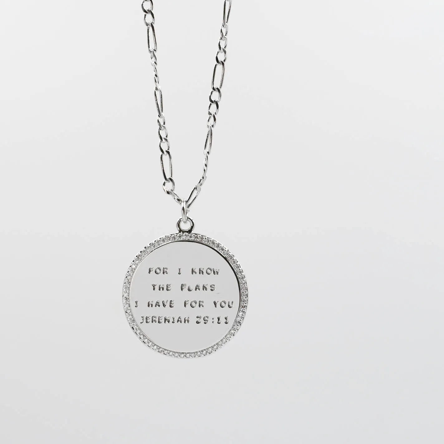 Jeremiah 29:11 Silver Necklace