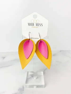 JUNE 2023 {POSITIVITY} Stacked Petal Earrings {Pre-Order:  Ships First Week of JUNE/Please Order Separately/Orders Are NOT Split Up!}