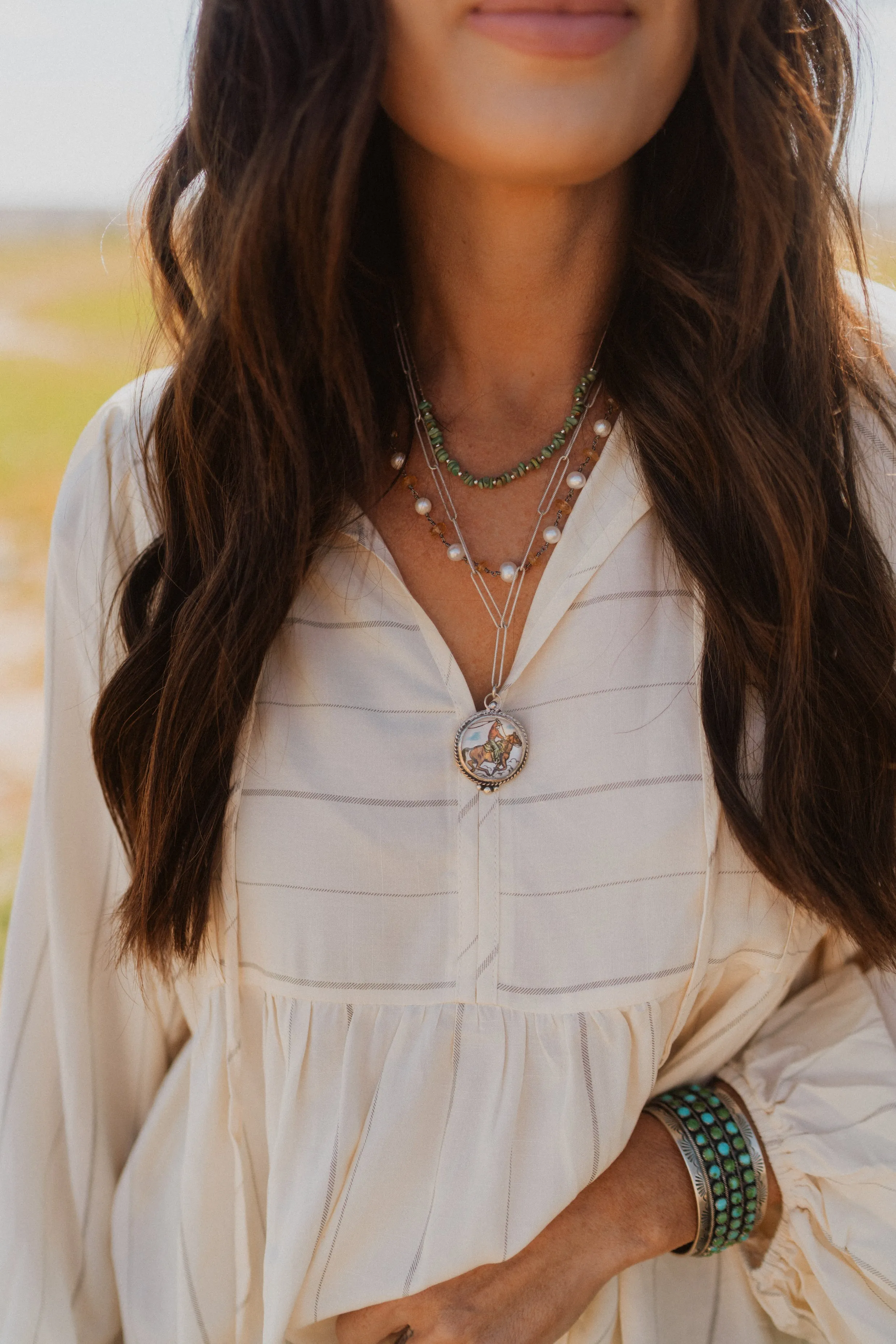Just A Cowboy Necklace Set