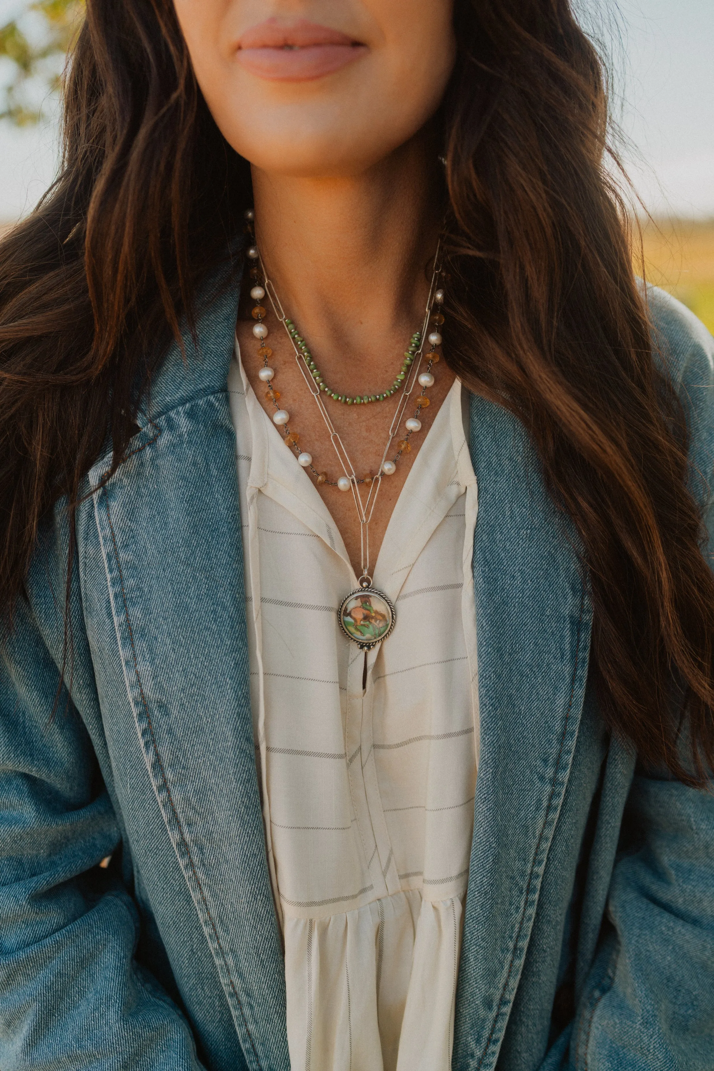Just A Cowboy Necklace Set