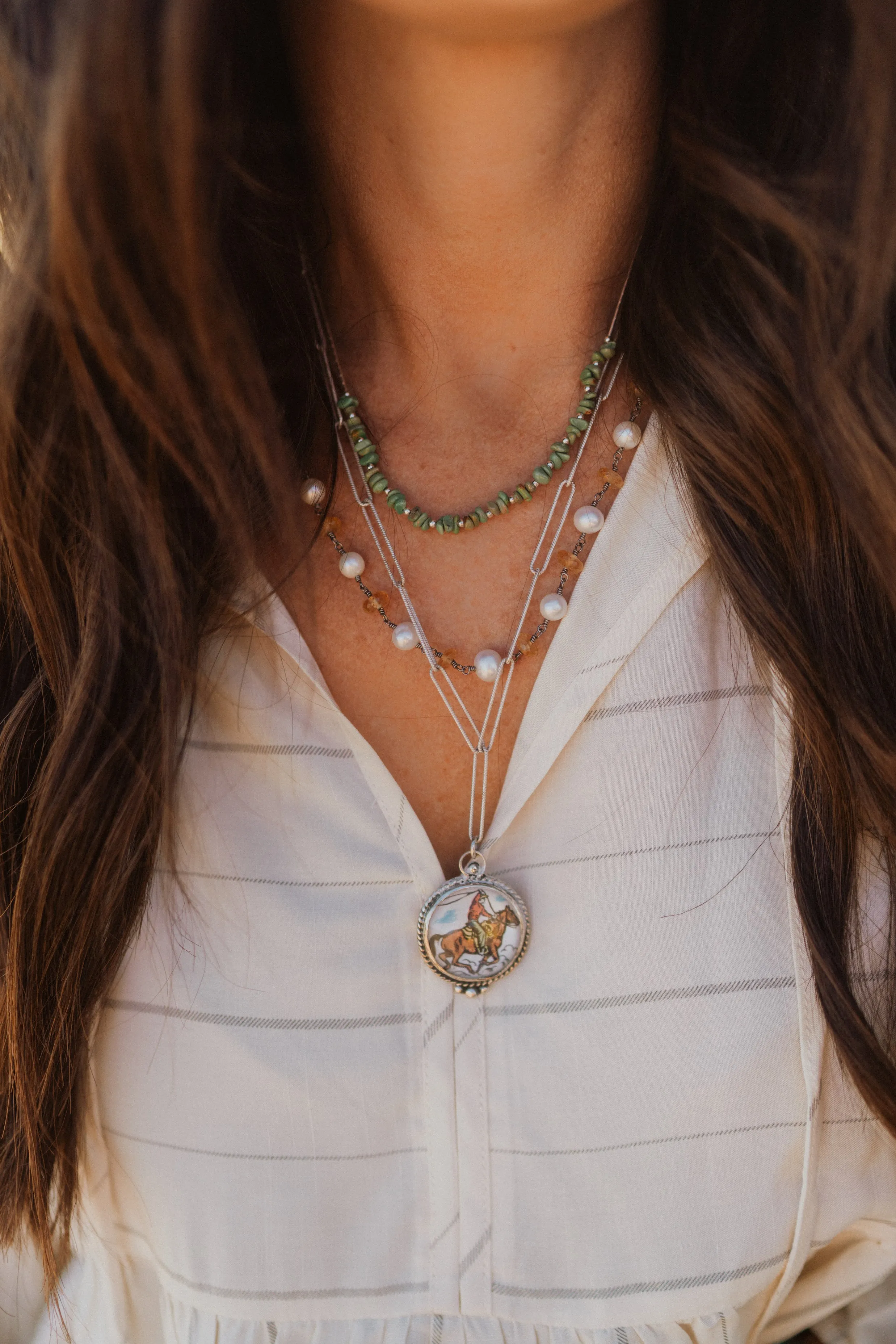 Just A Cowboy Necklace Set