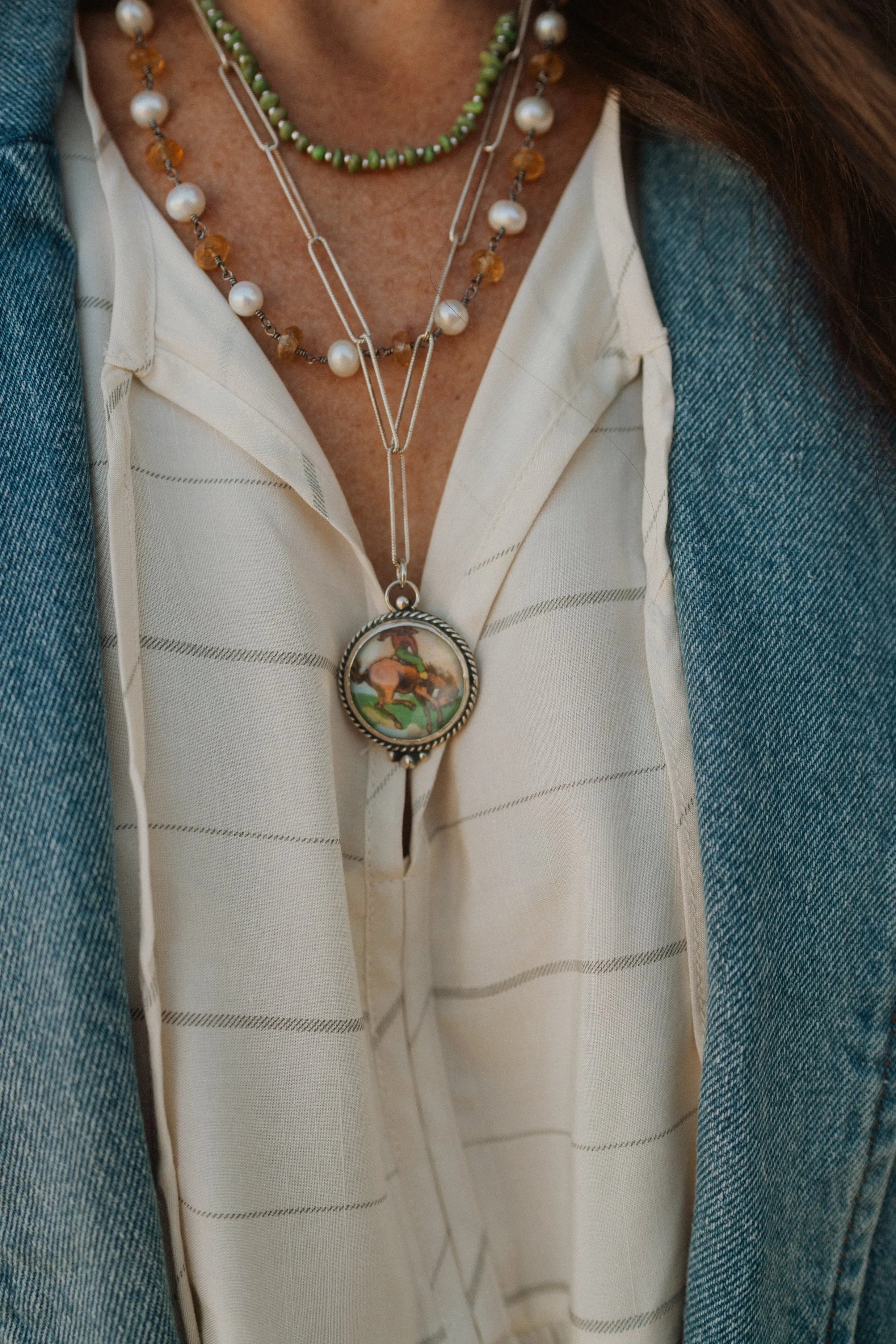 Just A Cowboy Necklace Set