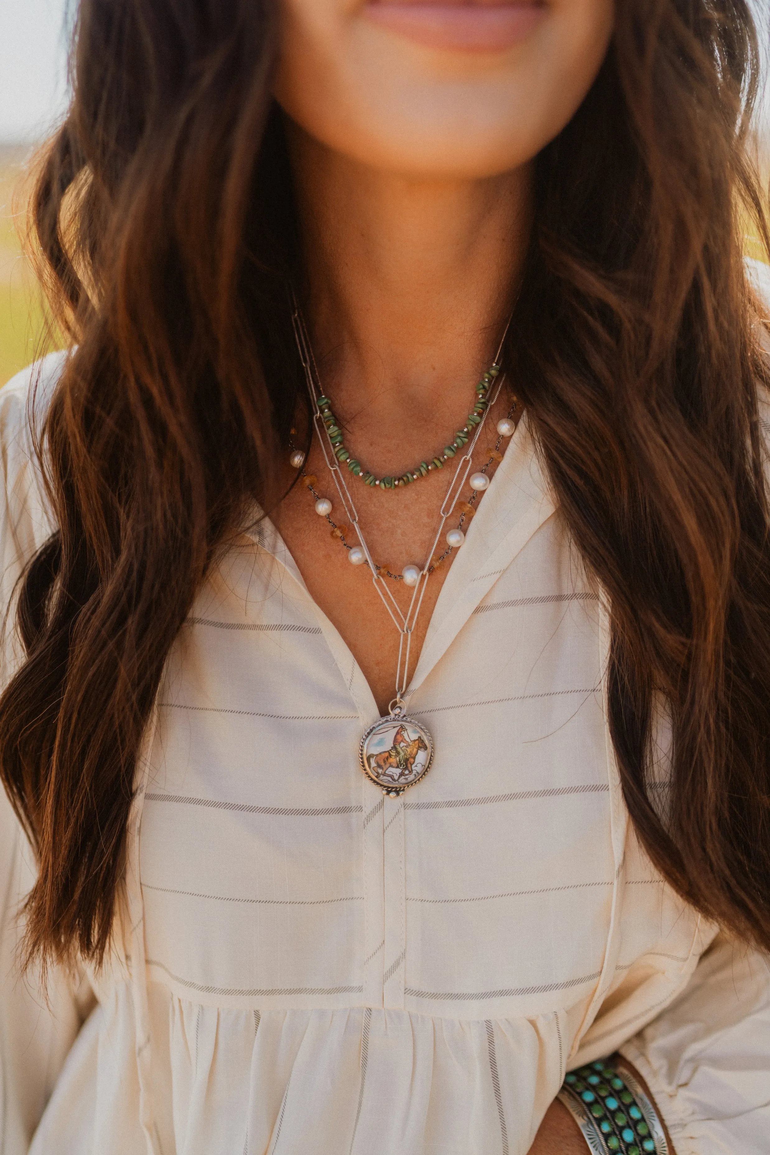 Just A Cowboy Necklace Set