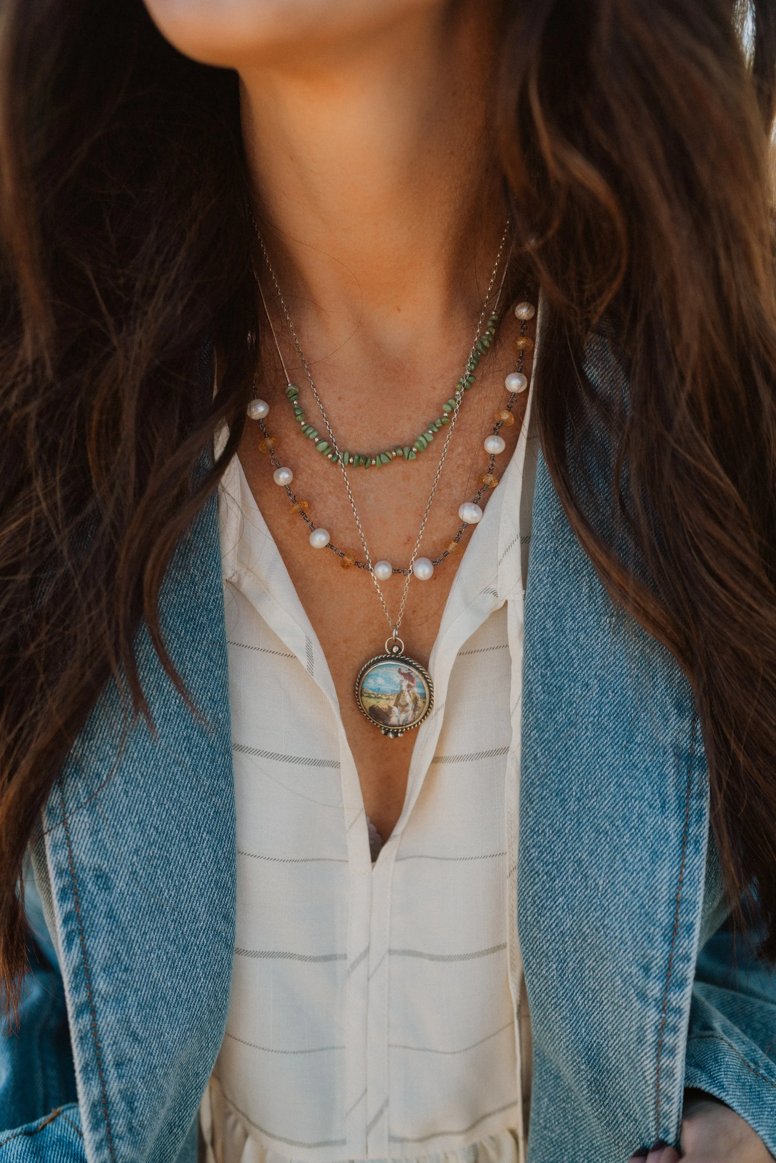 Just A Cowboy Necklace Set