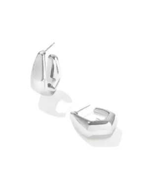 Kaia Small Hoop Earrings In Silver