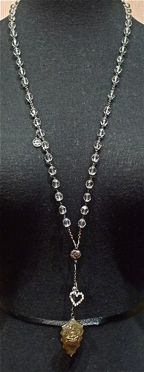 Kimme Winter Crystal Budda Necklace