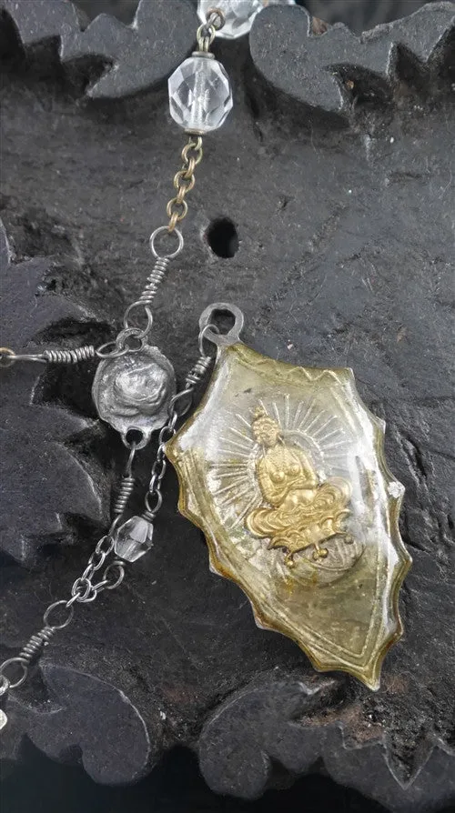 Kimme Winter Crystal Budda Necklace