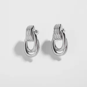 Knot Silver Earrings