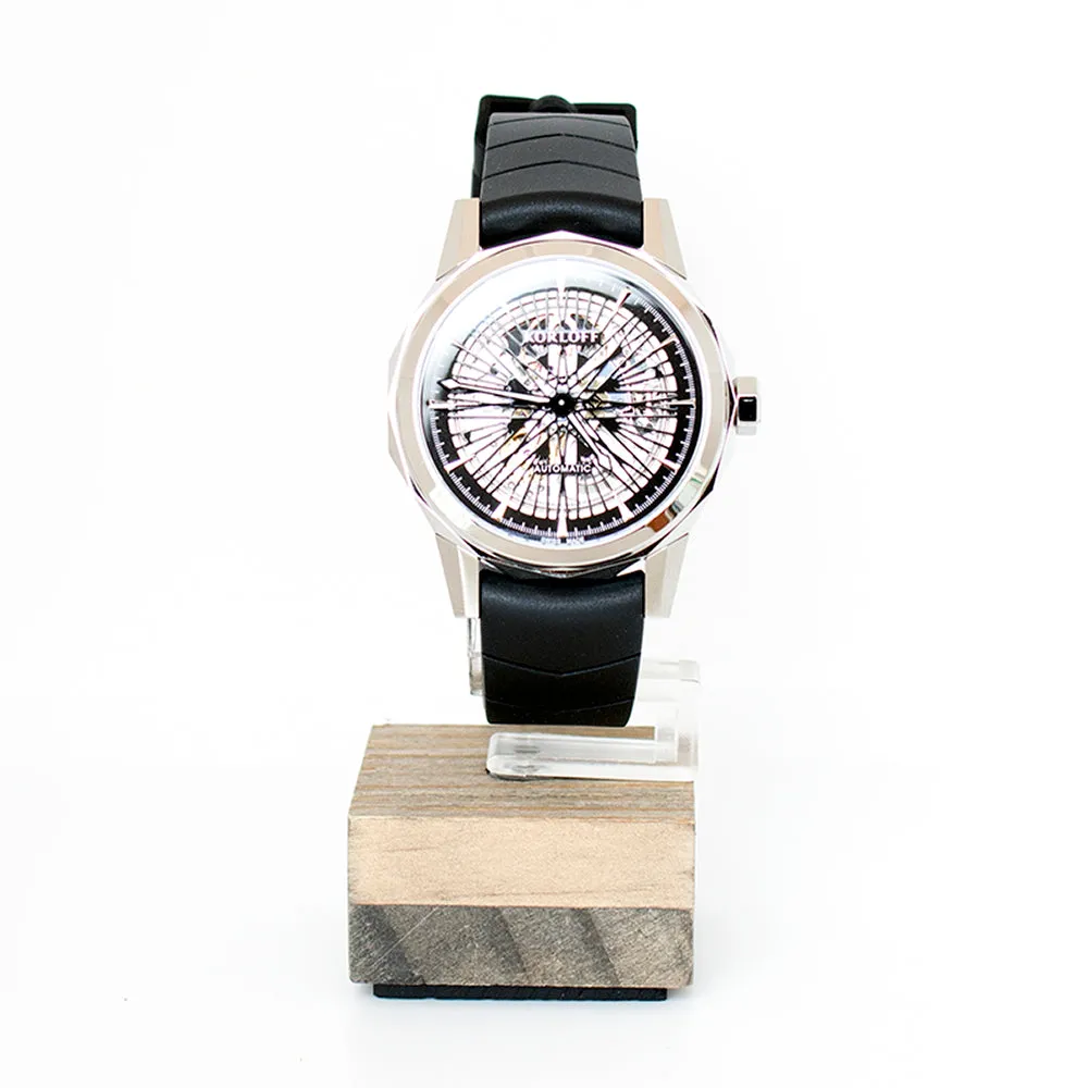 Korloff Watch Mens Watch Automatic Skeleton Stainless Steel