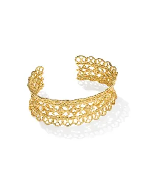 KRISTA LACE GOLD CUFF BRACELET