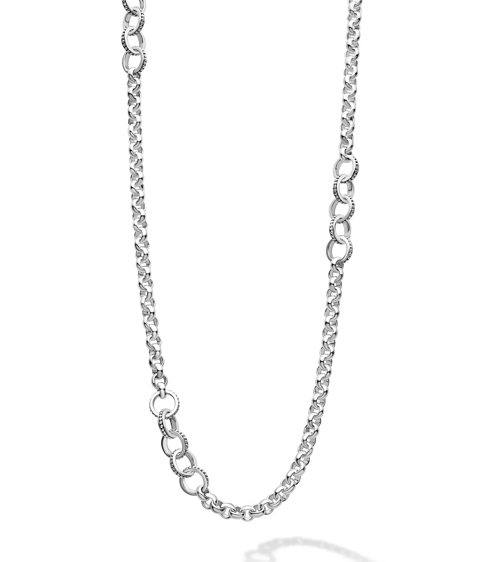 LAGOS Signature Caviar 7mm Circle Link Necklace