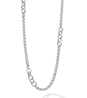 LAGOS Signature Caviar 7mm Circle Link Necklace