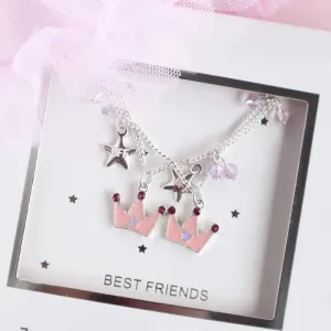 LAUREN HINKLEY PRINCESS TIARA BFF NECKLACE