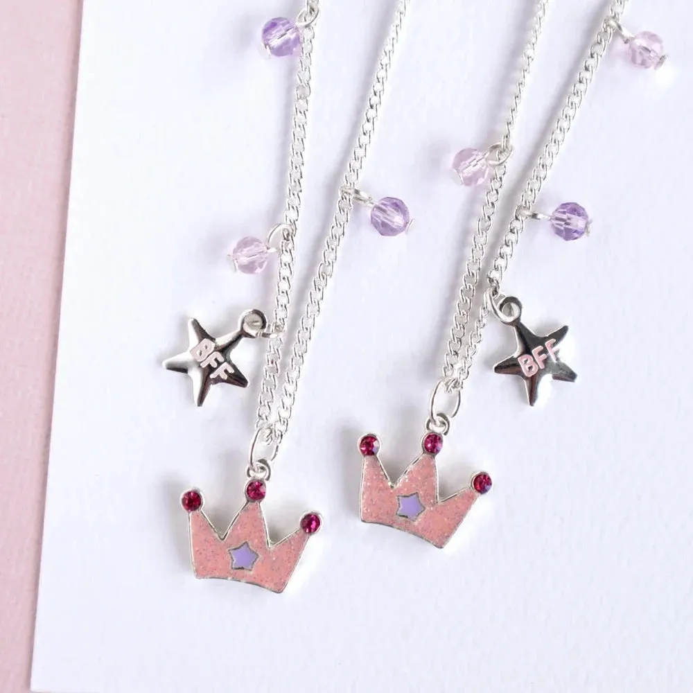 LAUREN HINKLEY PRINCESS TIARA BFF NECKLACE