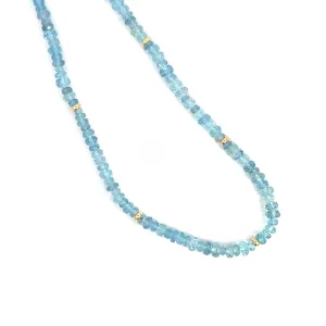 Lauren K Aquamarine Beaded Necklace