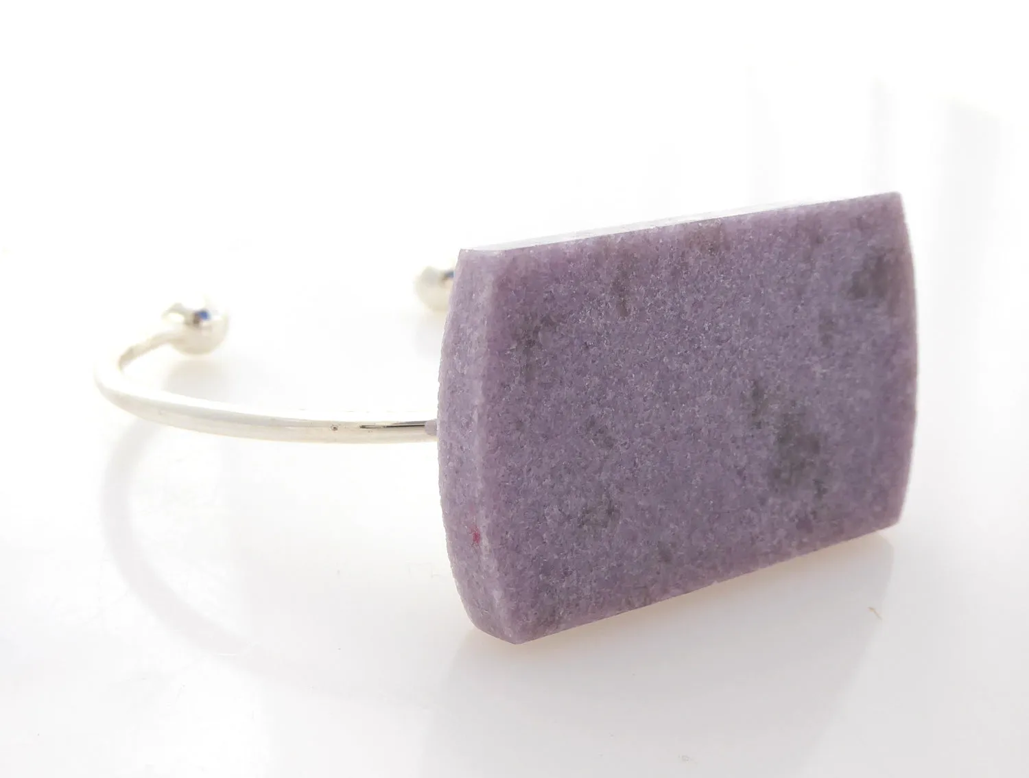 Lepidolite cuff bracelet