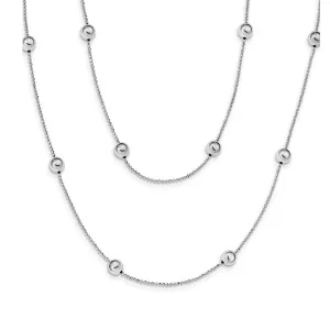 Leslie's Sterling Silve Beaded Necklace