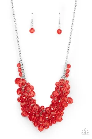 Let the Festivities Begin Red Paparazzi Necklace