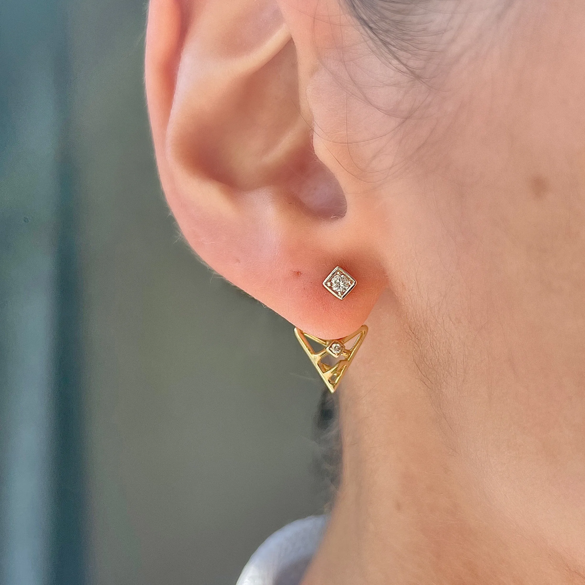 Lex "X" Diamond Ear Jacket