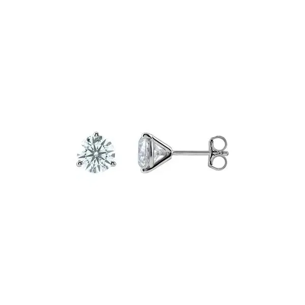 LG637 14KT WG Lab Diamond Stud Earrings, 1.5ct.