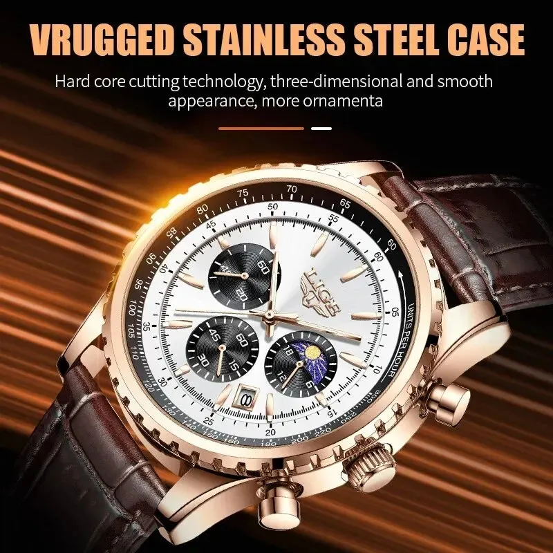 LIGE Men Watches Top Brand