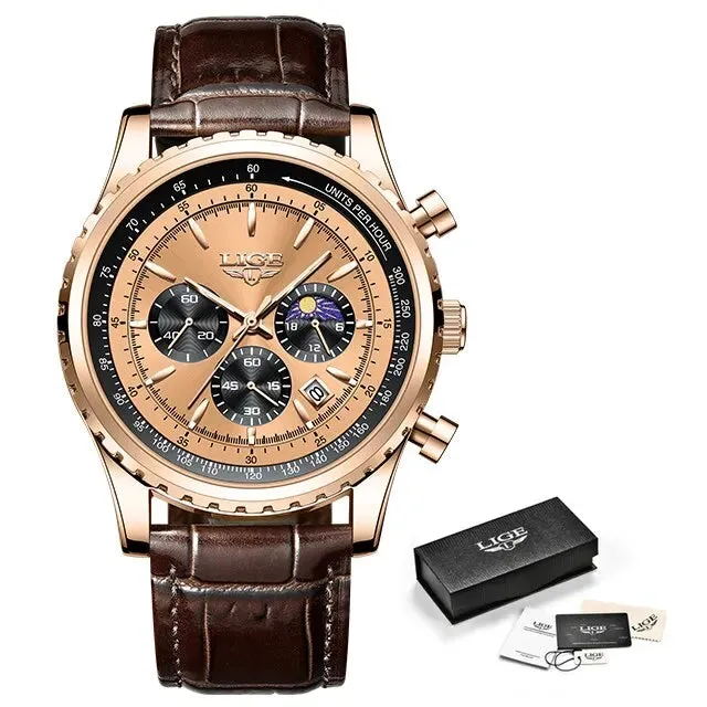 LIGE Men Watches Top Brand