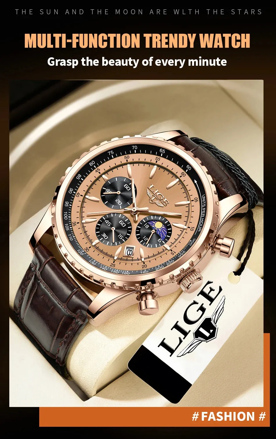 LIGE Men Watches Top Brand
