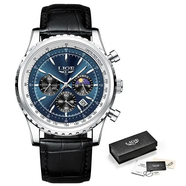 LIGE Men Watches Top Brand