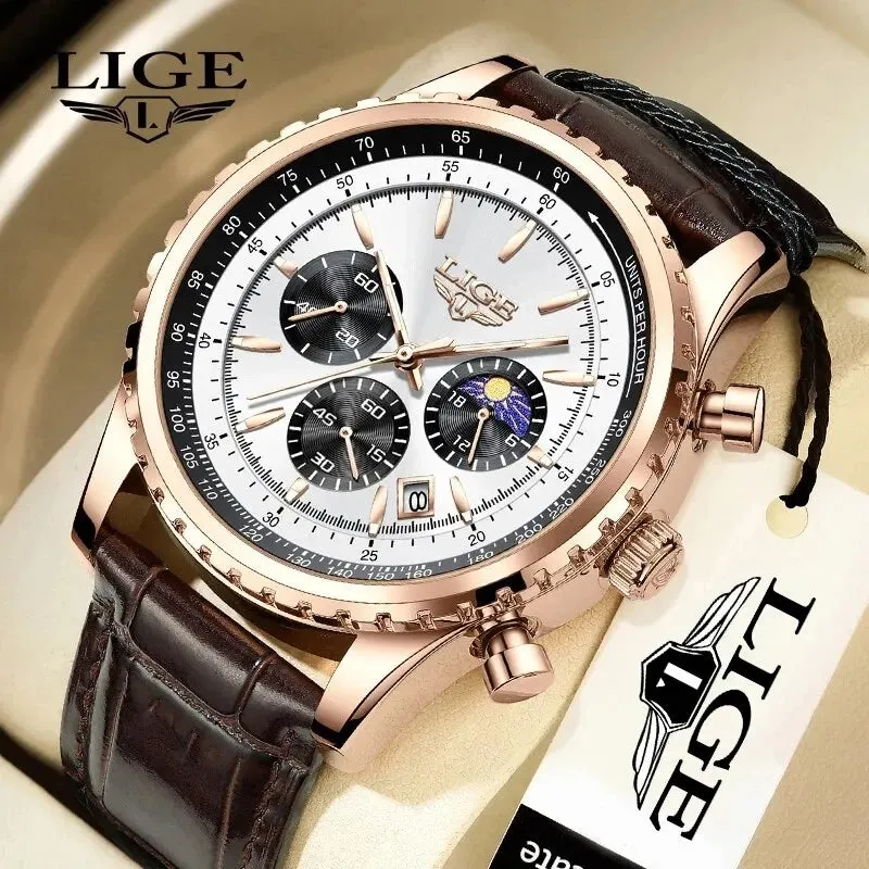 LIGE Men Watches Top Brand