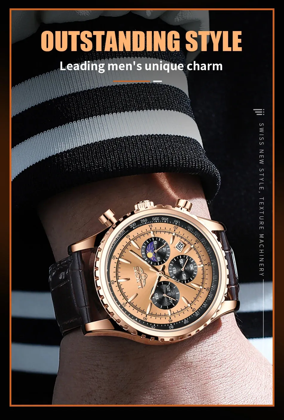 LIGE Men Watches Top Brand
