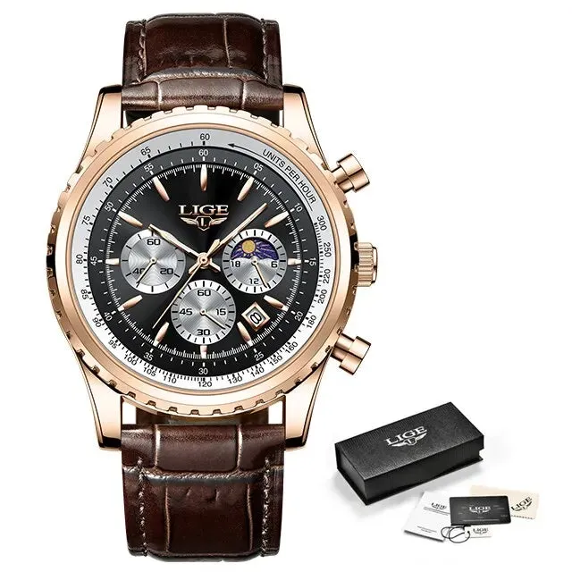 LIGE Men Watches Top Brand
