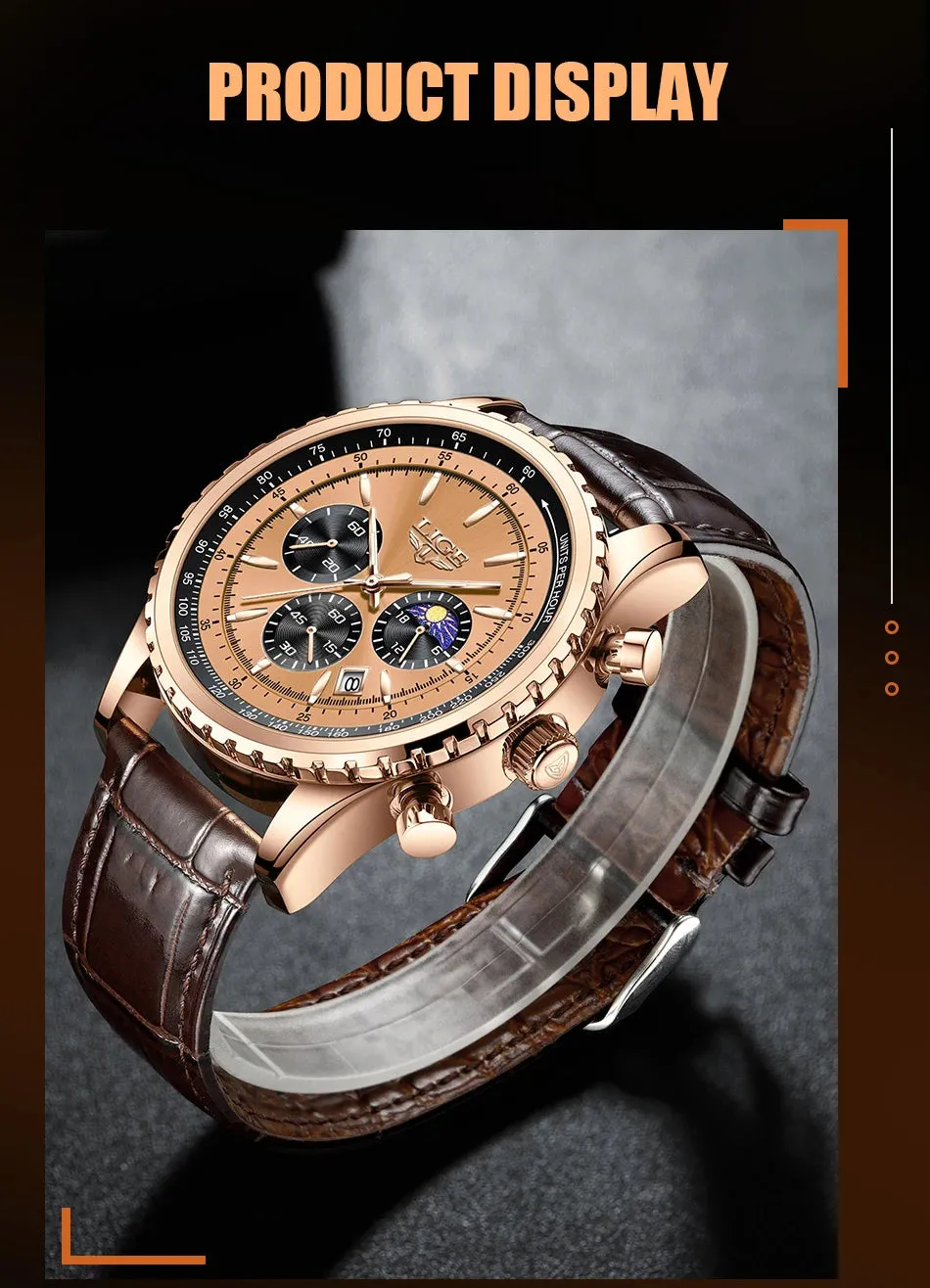 LIGE Men Watches Top Brand