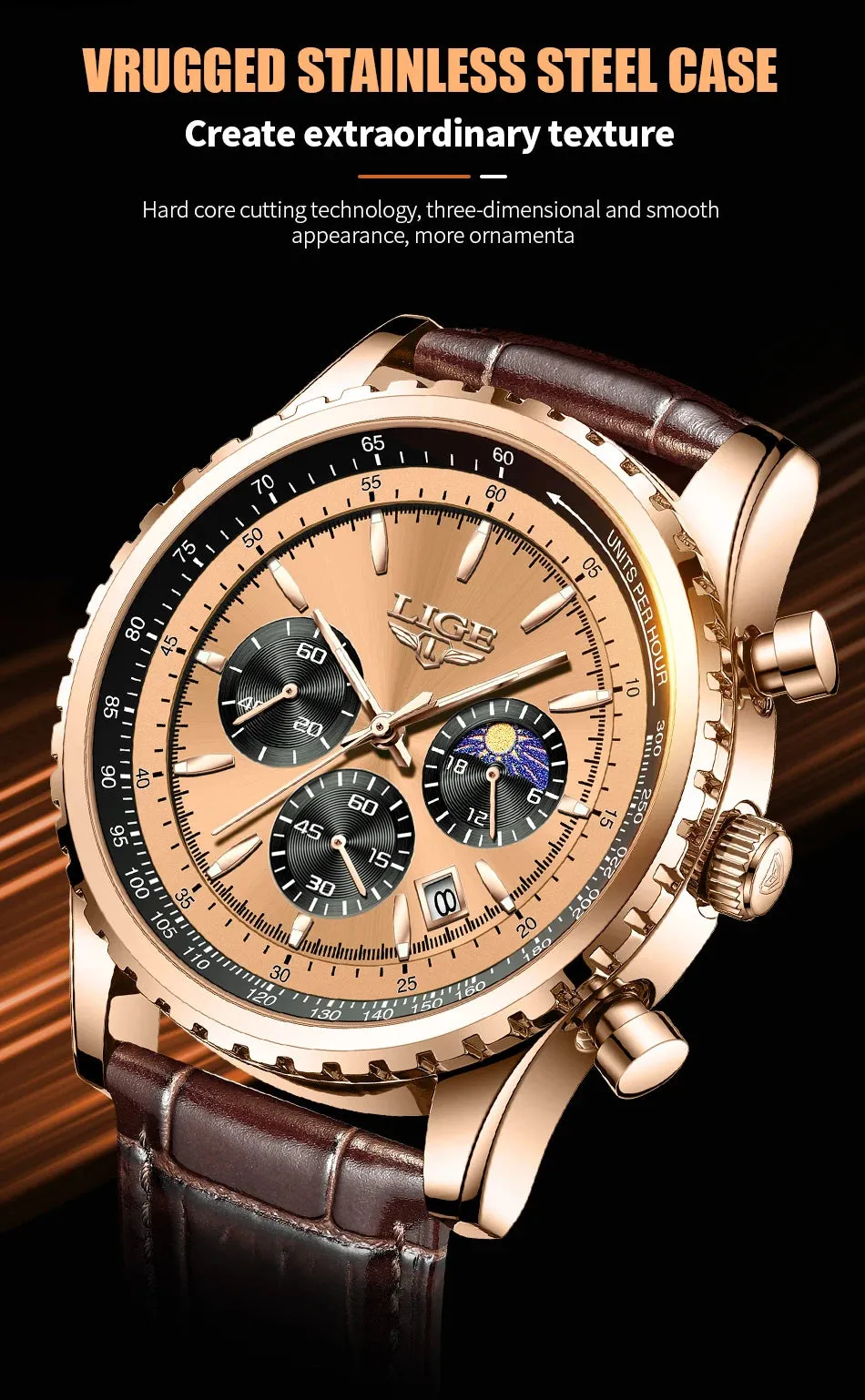LIGE Men Watches Top Brand