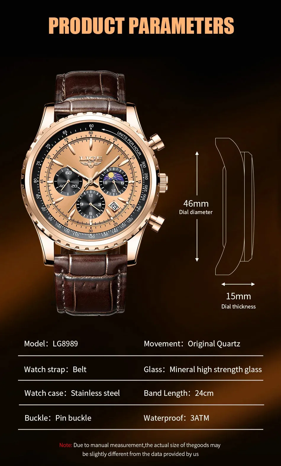 LIGE Men Watches Top Brand