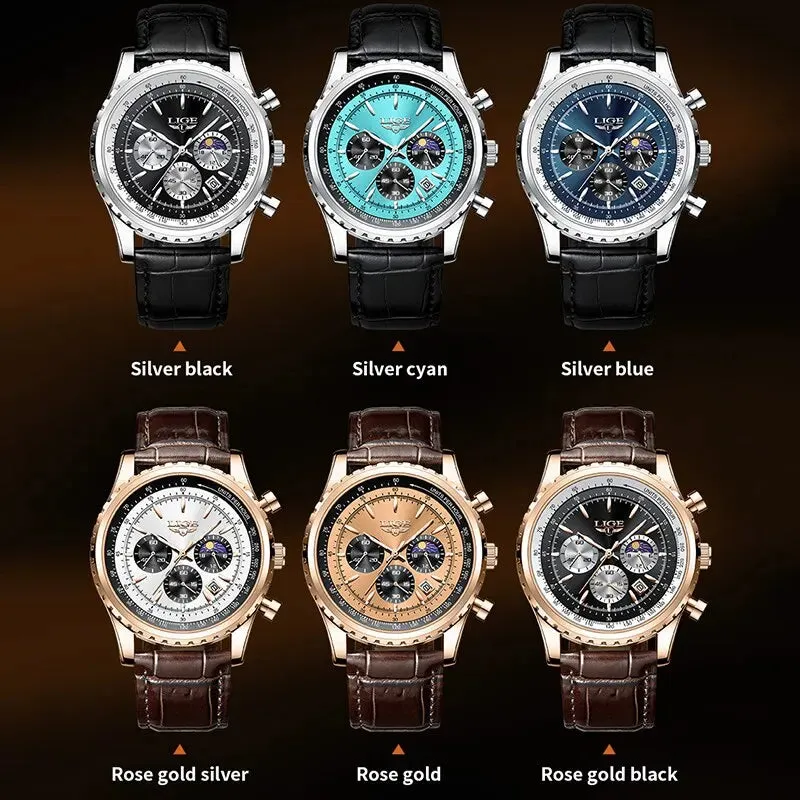 LIGE Men Watches Top Brand