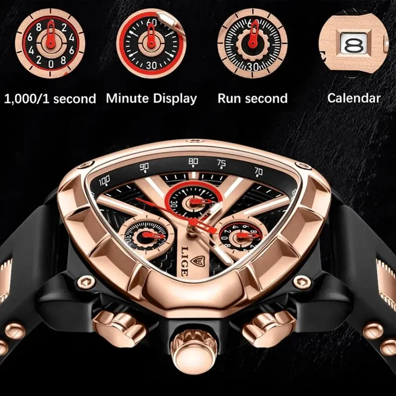 LIGE Original Luxury Men Watch -Relogio