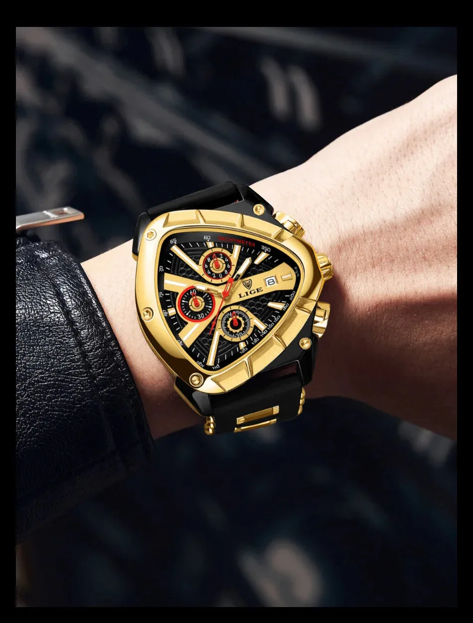 LIGE Original Luxury Men Watch -Relogio