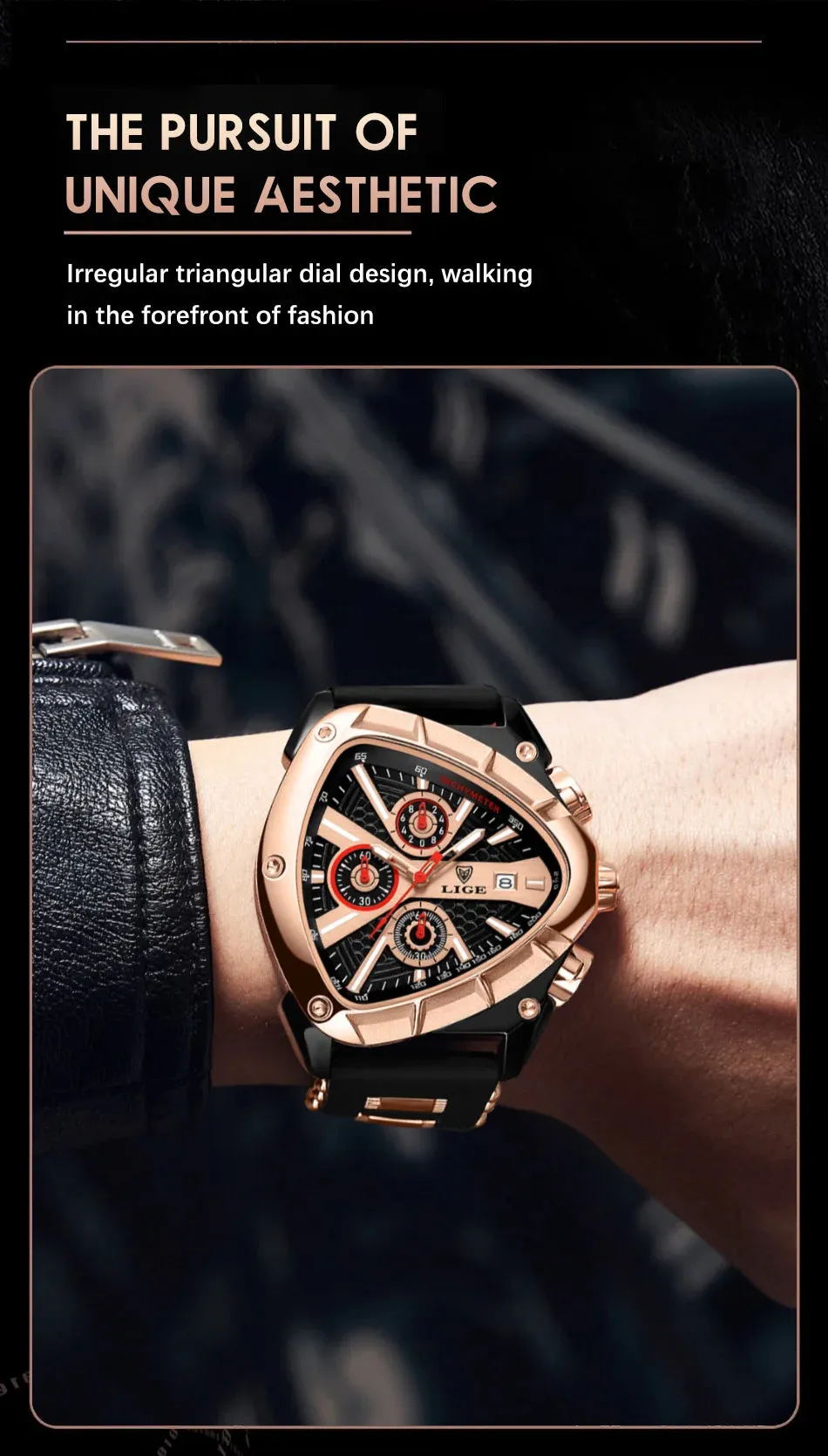 LIGE Original Luxury Men Watch -Relogio