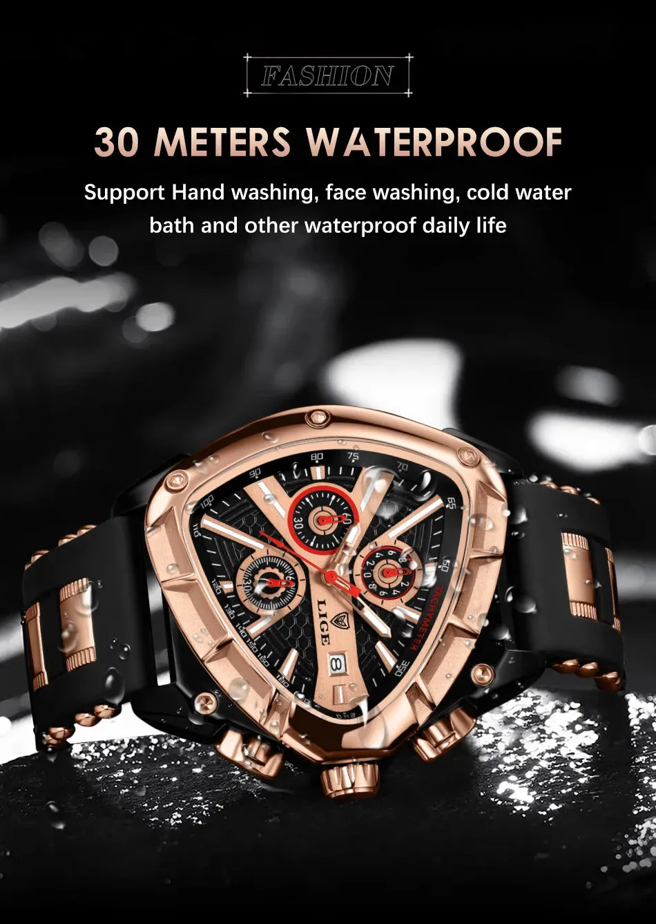 LIGE Original Luxury Men Watch -Relogio